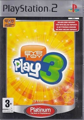 EyeToy Play 3 - PS2 (Genbrug)